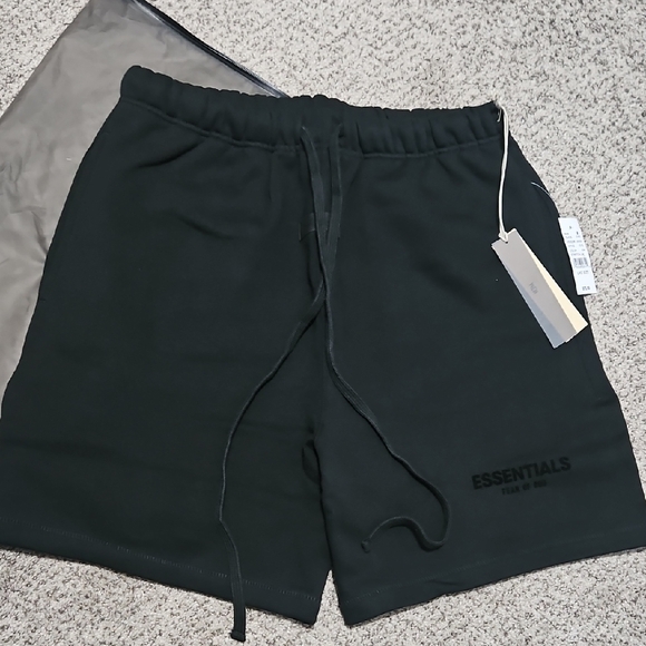 Essentials Charcoal Men's Athletic Shorts - Picture 1 of 1